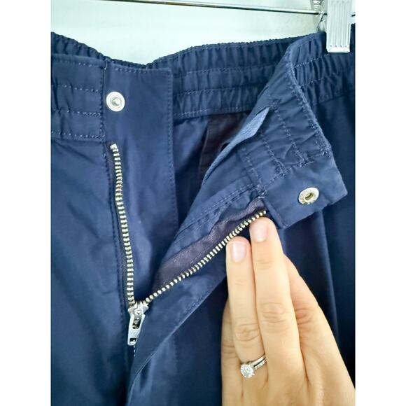 J.Crew | NWT 6" pleated utility sport short stretch cotton blend in Navy | Sz L - Picture 5 of 10